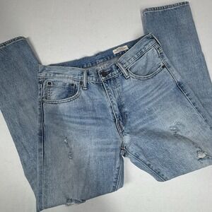 Levi's 505 C Japanese Selvedge Jeans Distressed Mens 30x30 Regular Fit Japan EUC